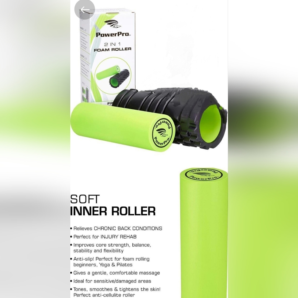 Power pro 2-1 foam roller sports wear